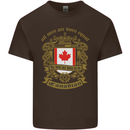 All Men Are Born Equal Canadian Canada Mens Cotton T-Shirt Tee Top Dark Chocolate