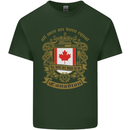 All Men Are Born Equal Canadian Canada Mens Cotton T-Shirt Tee Top Forest Green