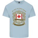 All Men Are Born Equal Canadian Canada Mens Cotton T-Shirt Tee Top Light Blue