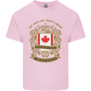 All Men Are Born Equal Canadian Canada Mens Cotton T-Shirt Tee Top Light Pink