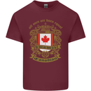 All Men Are Born Equal Canadian Canada Mens Cotton T-Shirt Tee Top Maroon