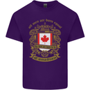 All Men Are Born Equal Canadian Canada Mens Cotton T-Shirt Tee Top Purple