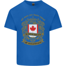 All Men Are Born Equal Canadian Canada Mens Cotton T-Shirt Tee Top Royal Blue