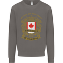 All Men Are Born Equal Canadian Canada Mens Sweatshirt Jumper Charcoal