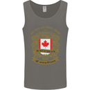 All Men Are Born Equal Canadian Canada Mens Vest Tank Top Charcoal