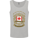 All Men Are Born Equal Canadian Canada Mens Vest Tank Top Sports Grey