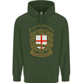All Men Are Born Equal English England Childrens Kids Hoodie Forest Green