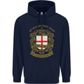 All Men Are Born Equal English England Childrens Kids Hoodie Navy Blue