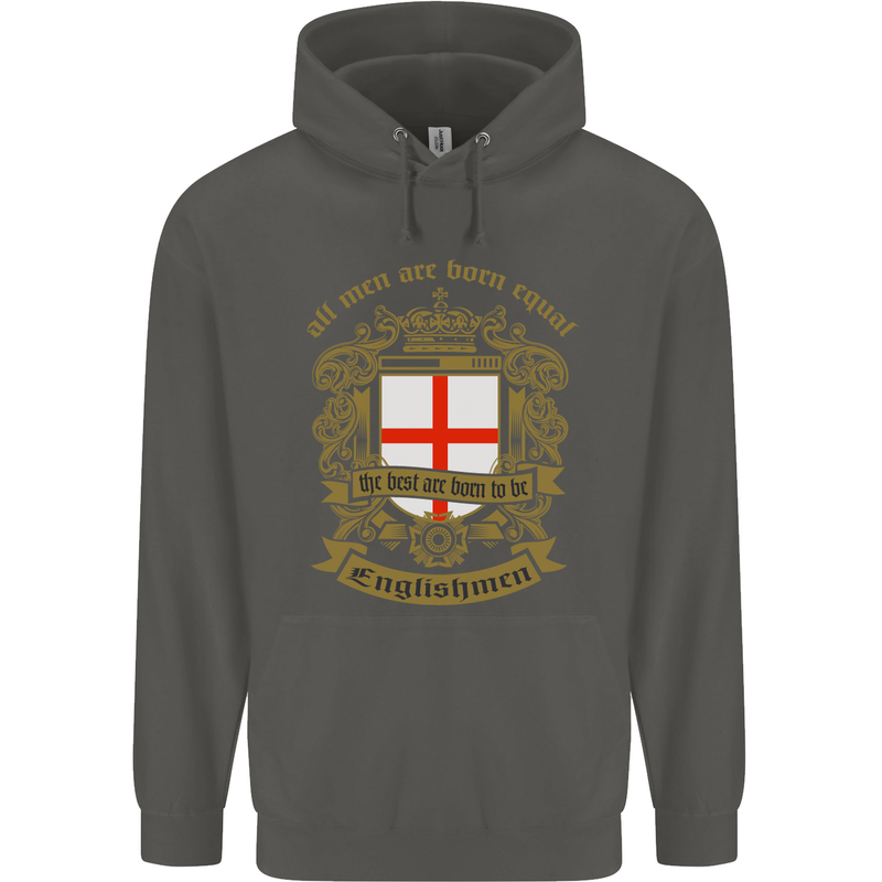 All Men Are Born Equal English England Childrens Kids Hoodie Storm Grey