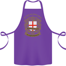 All Men Are Born Equal English England Cotton Apron 100% Organic Purple