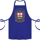 All Men Are Born Equal English England Cotton Apron 100% Organic Royal Blue