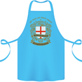 All Men Are Born Equal English England Cotton Apron 100% Organic Turquoise
