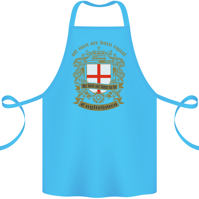 All Men Are Born Equal English England Cotton Apron 100% Organic Turquoise