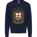 All Men Are Born Equal English England Kids Sweatshirt Jumper Navy Blue