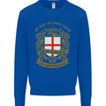 All Men Are Born Equal English England Kids Sweatshirt Jumper Royal Blue
