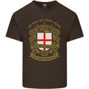 All Men Are Born Equal English England Mens Cotton T-Shirt Tee Top Dark Chocolate