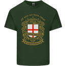 All Men Are Born Equal English England Mens Cotton T-Shirt Tee Top Forest Green