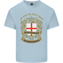 All Men Are Born Equal English England Mens Cotton T-Shirt Tee Top Light Blue