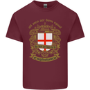 All Men Are Born Equal English England Mens Cotton T-Shirt Tee Top Maroon