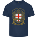 All Men Are Born Equal English England Mens Cotton T-Shirt Tee Top Navy Blue