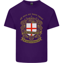All Men Are Born Equal English England Mens Cotton T-Shirt Tee Top Purple
