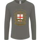 All Men Are Born Equal English England Mens Long Sleeve T-Shirt Charcoal