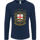 All Men Are Born Equal English England Mens Long Sleeve T-Shirt Navy Blue