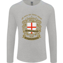 All Men Are Born Equal English England Mens Long Sleeve T-Shirt Sports Grey