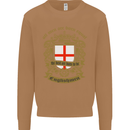 All Men Are Born Equal English England Mens Sweatshirt Jumper Caramel Latte