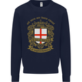 All Men Are Born Equal English England Mens Sweatshirt Jumper Navy Blue
