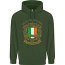 All Men Are Born Equal Irish Ireland Childrens Kids Hoodie Forest Green