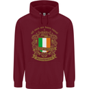 All Men Are Born Equal Irish Ireland Childrens Kids Hoodie Maroon