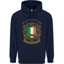 All Men Are Born Equal Irish Ireland Childrens Kids Hoodie Navy Blue