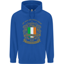 All Men Are Born Equal Irish Ireland Childrens Kids Hoodie Royal Blue