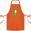 All Men Are Born Equal Irish Ireland Cotton Apron 100% Organic Orange