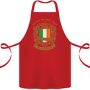 All Men Are Born Equal Irish Ireland Cotton Apron 100% Organic Red