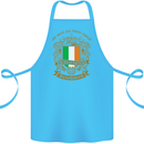 All Men Are Born Equal Irish Ireland Cotton Apron 100% Organic Turquoise