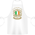 All Men Are Born Equal Irish Ireland Cotton Apron 100% Organic White