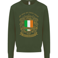 All Men Are Born Equal Irish Ireland Kids Sweatshirt Jumper Forest Green