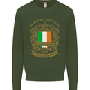 All Men Are Born Equal Irish Ireland Kids Sweatshirt Jumper Forest Green