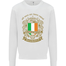 All Men Are Born Equal Irish Ireland Kids Sweatshirt Jumper White