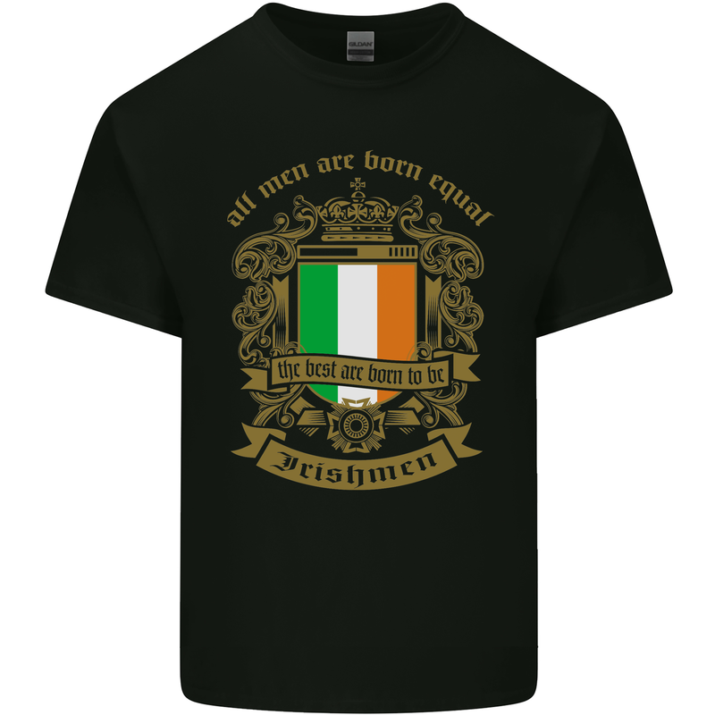 All Men Are Born Equal Irish Ireland Kids T-Shirt Childrens Black