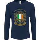 All Men Are Born Equal Irish Ireland Mens Long Sleeve T-Shirt Navy Blue