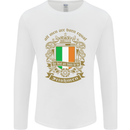 All Men Are Born Equal Irish Ireland Mens Long Sleeve T-Shirt White