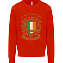 All Men Are Born Equal Irish Ireland Mens Sweatshirt Jumper Bright Red