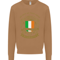 All Men Are Born Equal Irish Ireland Mens Sweatshirt Jumper Caramel Latte