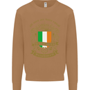 All Men Are Born Equal Irish Ireland Mens Sweatshirt Jumper Caramel Latte