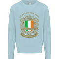 All Men Are Born Equal Irish Ireland Mens Sweatshirt Jumper Light Blue