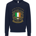 All Men Are Born Equal Irish Ireland Mens Sweatshirt Jumper Navy Blue