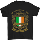 All Men Are Born Equal Irish Ireland Mens T-Shirt Cotton Gildan Black